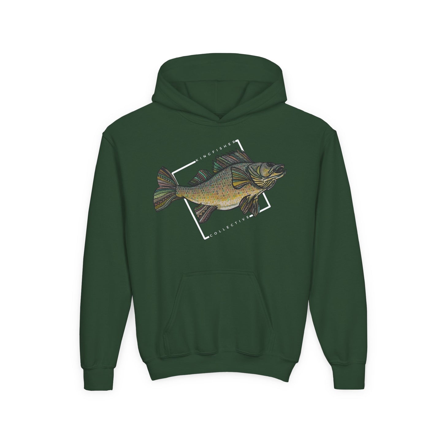 Youth Heavy Blend Walleye Hoodie