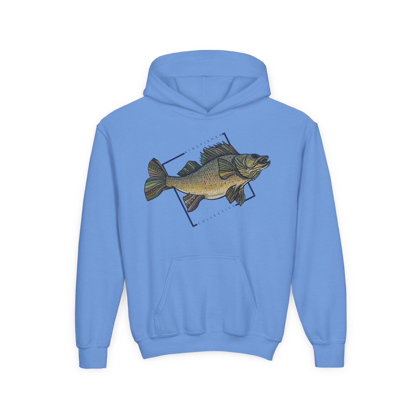 Youth Heavy Blend Walleye Hoodie
