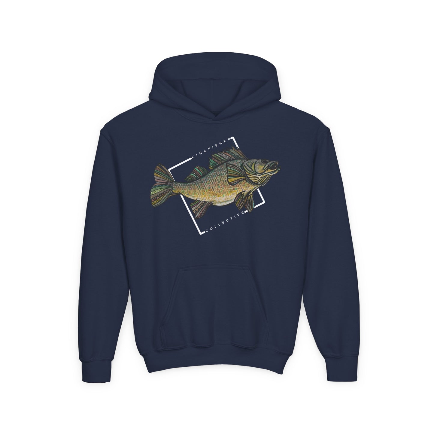 Youth Heavy Blend Walleye Hoodie