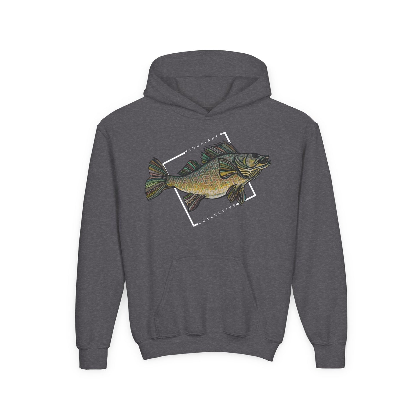 Youth Heavy Blend Walleye Hoodie