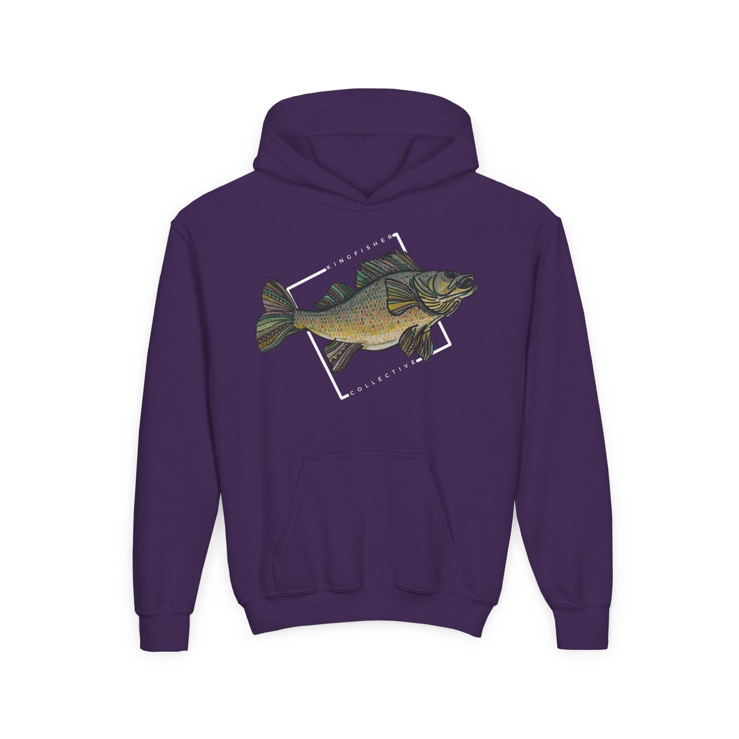 Youth Heavy Blend Walleye Hoodie