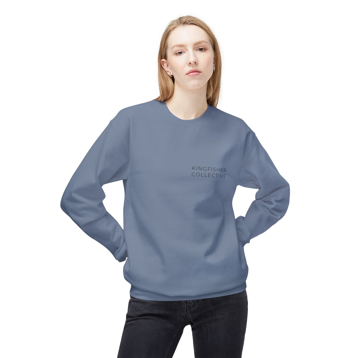 Kingfisher Collective Crewneck Sweatshirt — Vintage Pike Fish Graphic