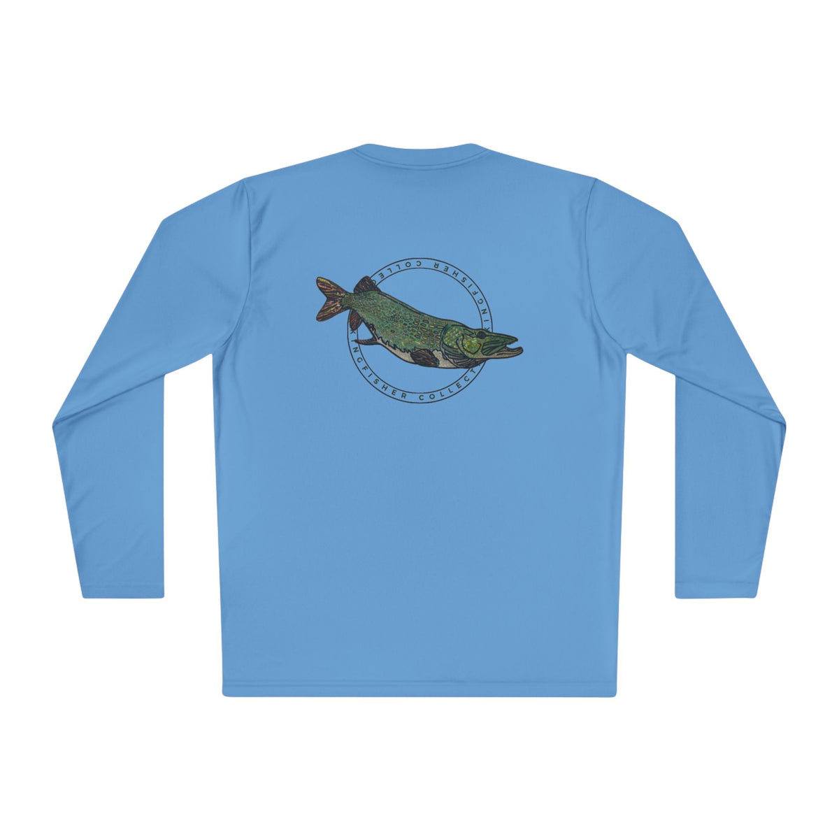 Pike Graphic Long Sleeve Tee — Kingfisher Collective Vintage Fishing Shirt
