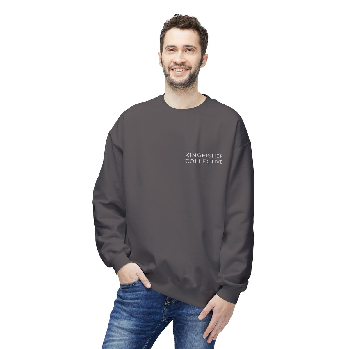 Kingfisher Collective Crewneck Sweatshirt — Vintage Pike Fish Graphic