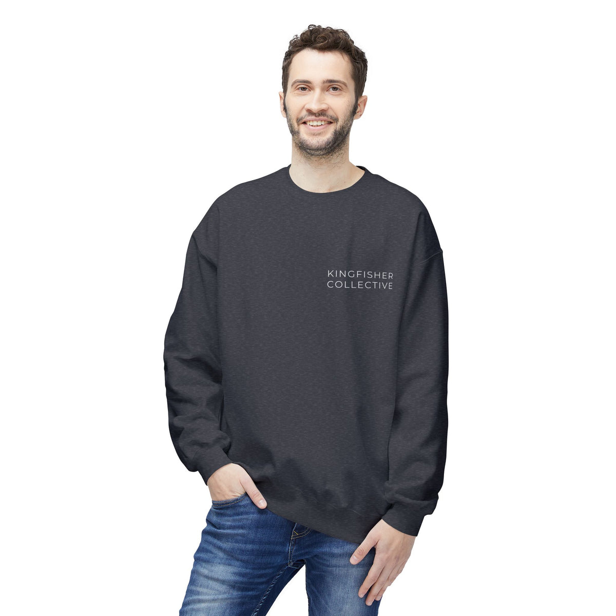 Kingfisher Collective Crewneck Sweatshirt — Vintage Pike Fish Graphic