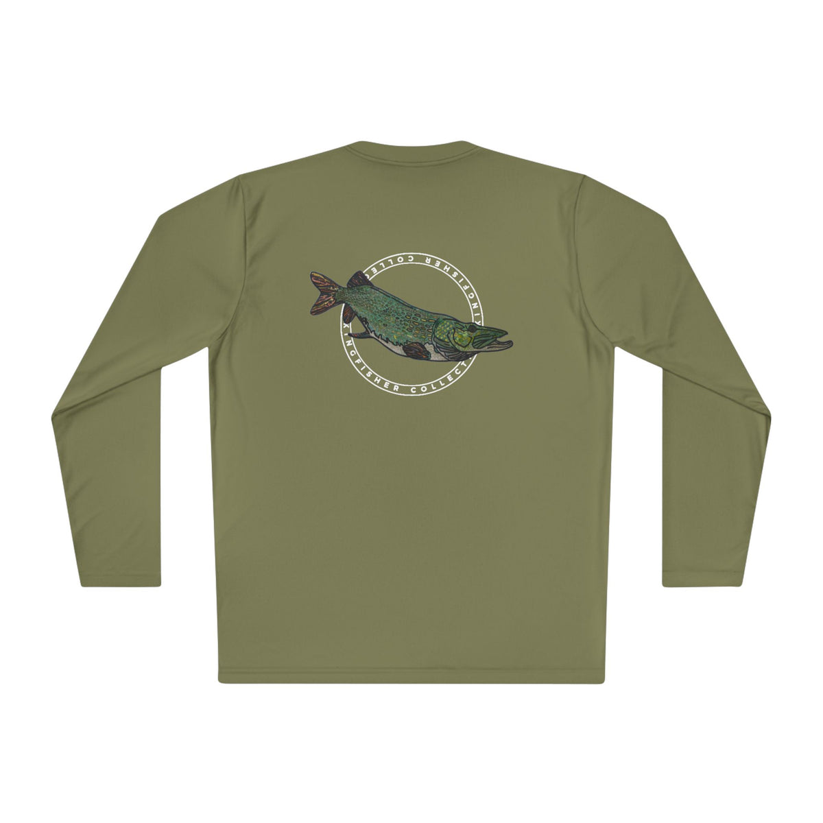 Pike Graphic Long Sleeve Tee — Kingfisher Collective Vintage Fishing Shirt