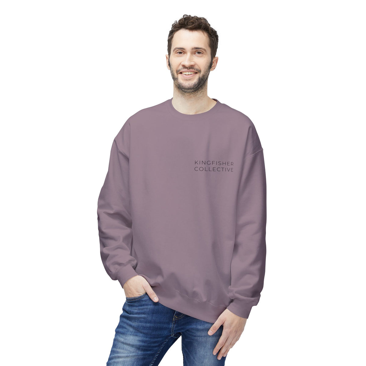 Kingfisher Collective Crewneck Sweatshirt — Vintage Pike Fish Graphic