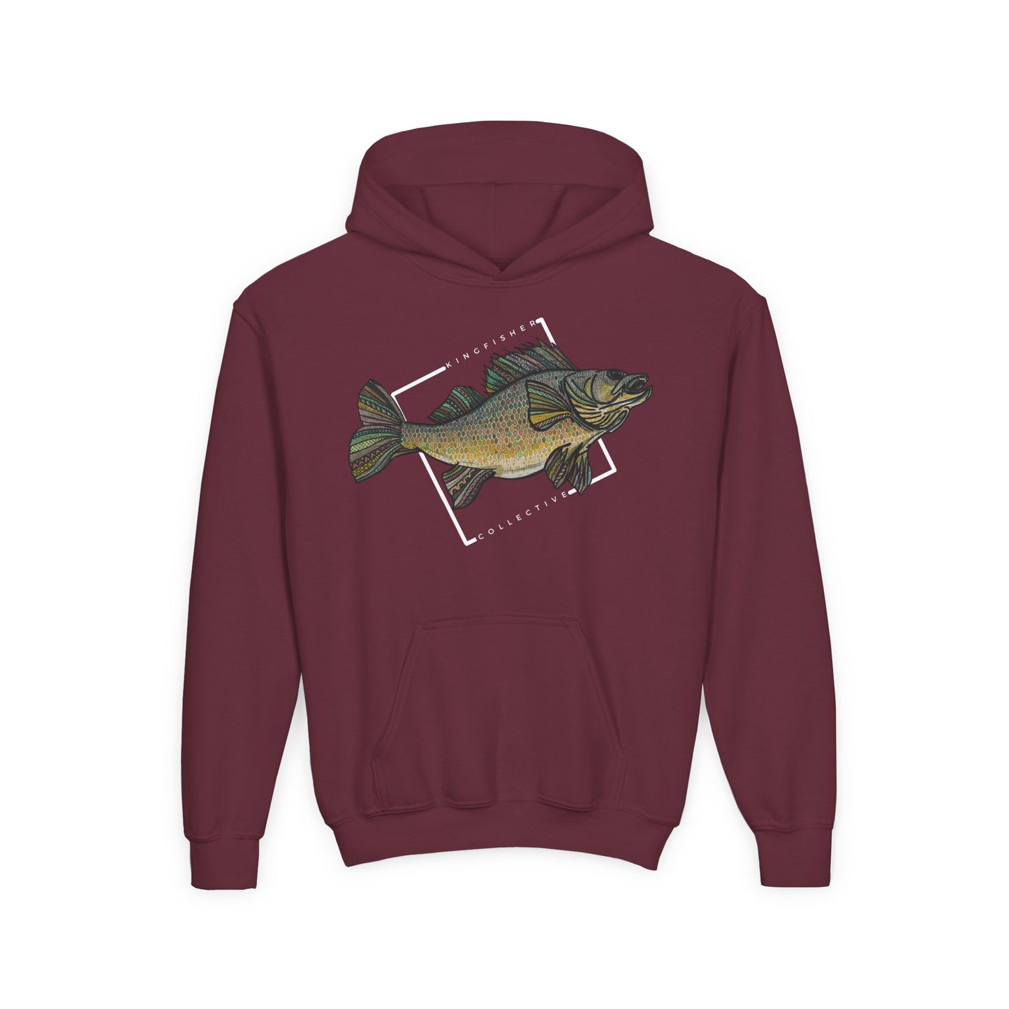 Youth Heavy Blend Walleye Hoodie