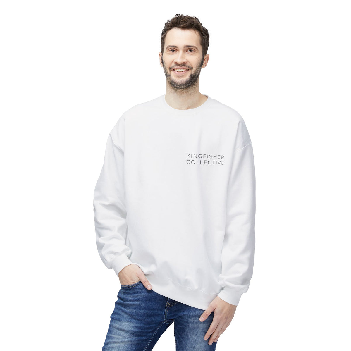Kingfisher Collective Crewneck Sweatshirt — Vintage Pike Fish Graphic
