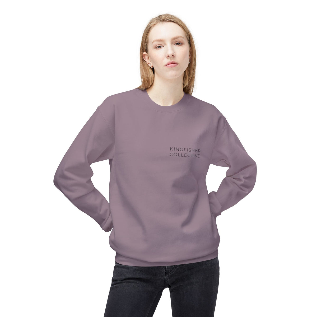 Kingfisher Collective Crewneck Sweatshirt — Vintage Pike Fish Graphic