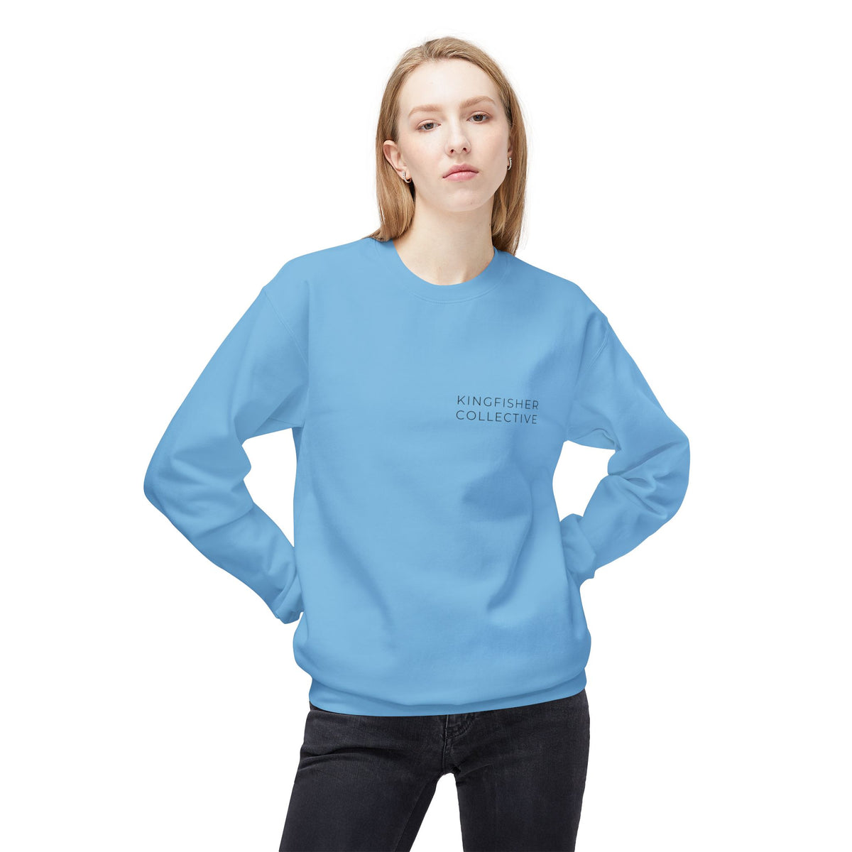 Kingfisher Collective Crewneck Sweatshirt — Vintage Pike Fish Graphic