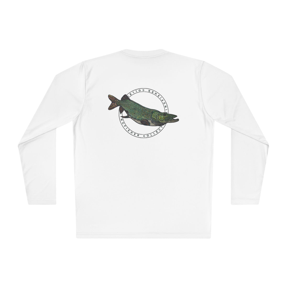 Pike Graphic Long Sleeve Tee — Kingfisher Collective Vintage Fishing Shirt