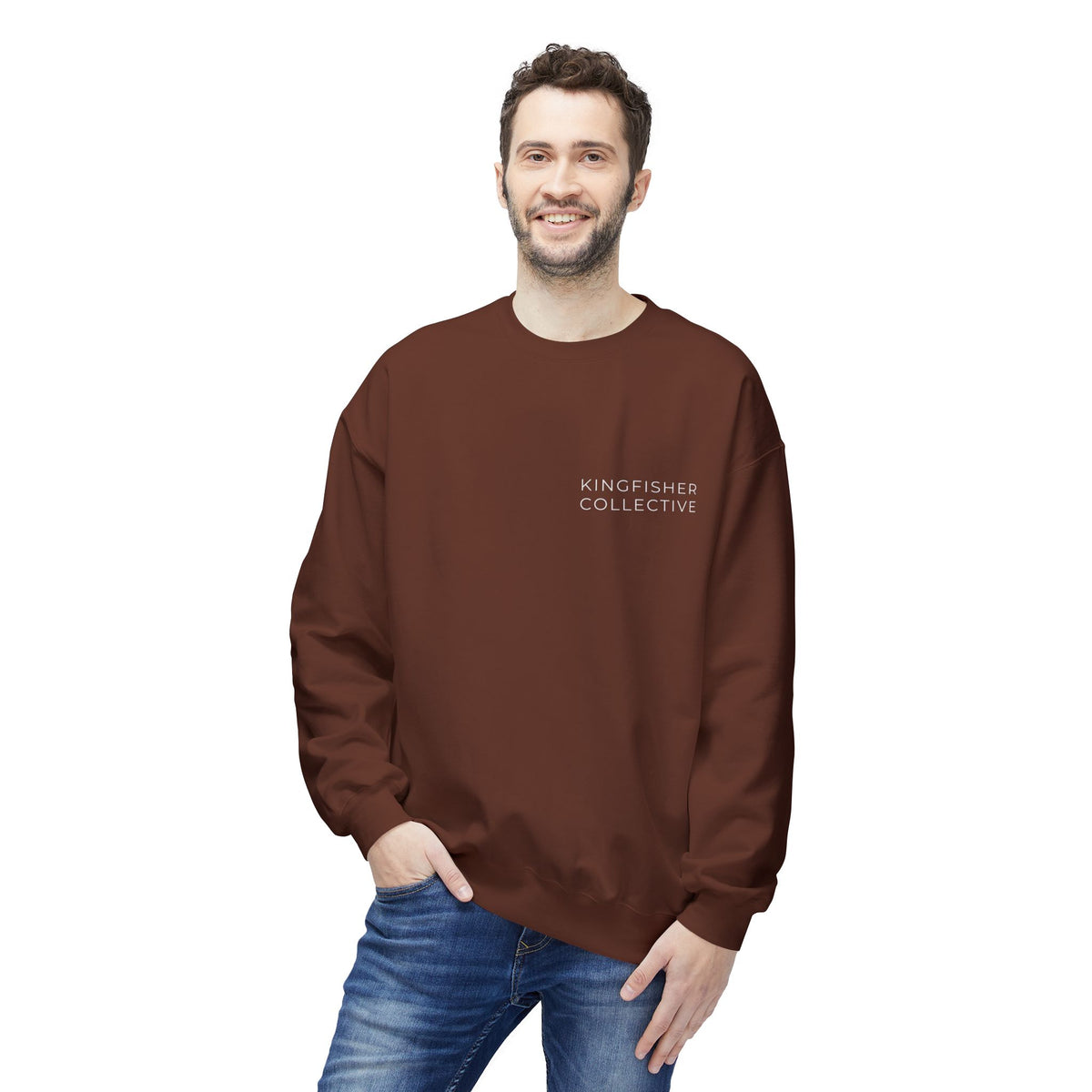 Kingfisher Collective Crewneck Sweatshirt — Vintage Pike Fish Graphic