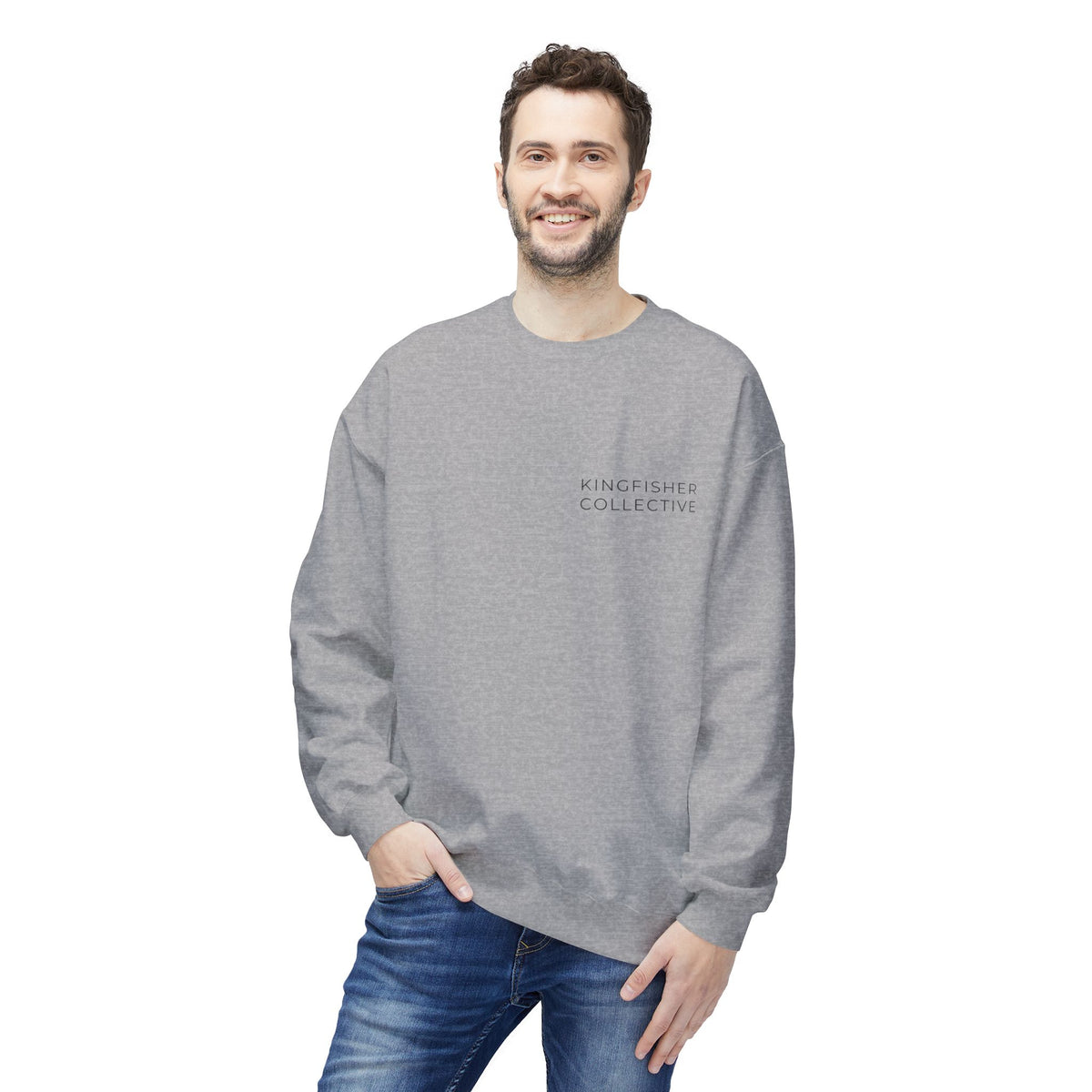Kingfisher Collective Crewneck Sweatshirt — Vintage Pike Fish Graphic