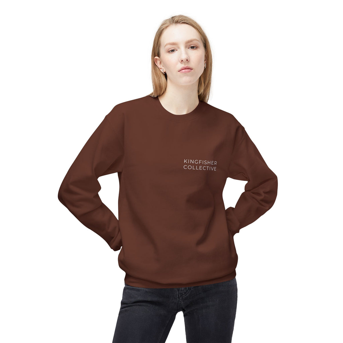 Kingfisher Collective Crewneck Sweatshirt — Vintage Pike Fish Graphic