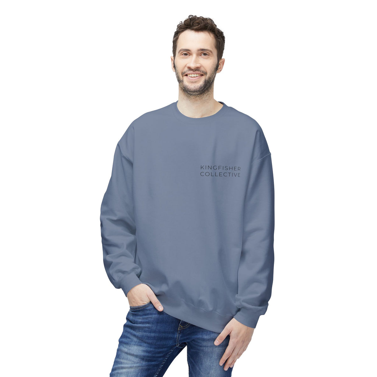 Kingfisher Collective Crewneck Sweatshirt — Vintage Pike Fish Graphic