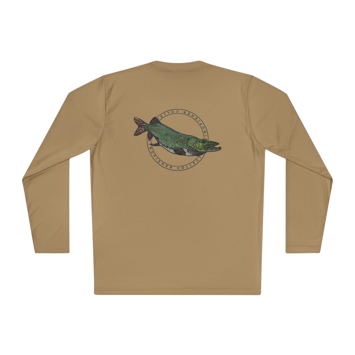 Pike Graphic Long Sleeve Tee — Kingfisher Collective Vintage Fishing Shirt