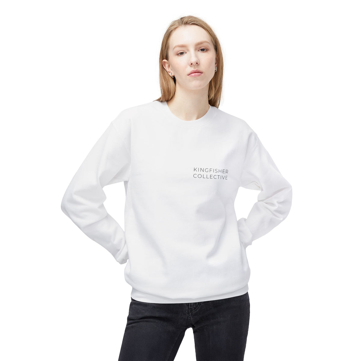 Kingfisher Collective Crewneck Sweatshirt — Vintage Pike Fish Graphic