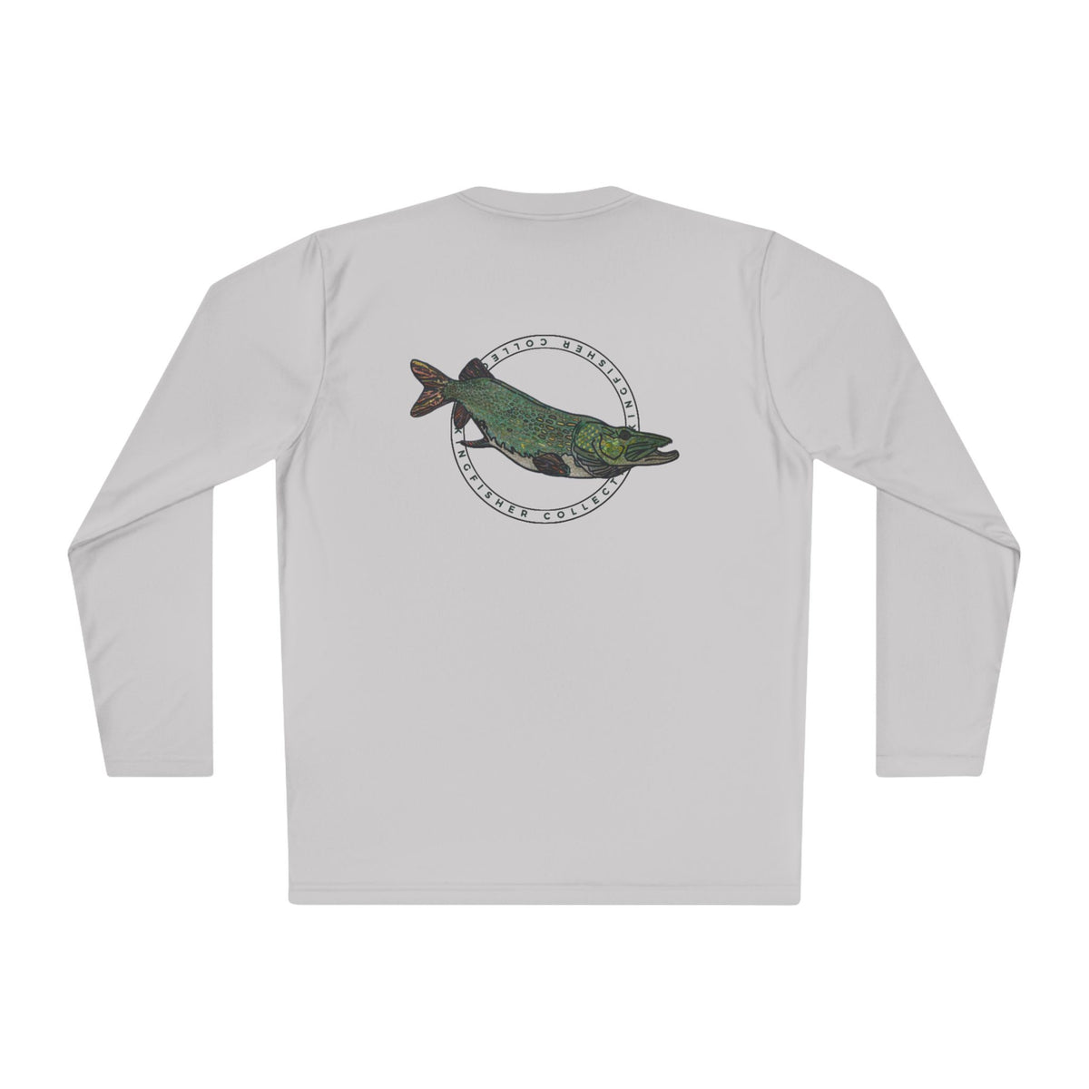 Pike Graphic Long Sleeve Tee — Kingfisher Collective Vintage Fishing Shirt