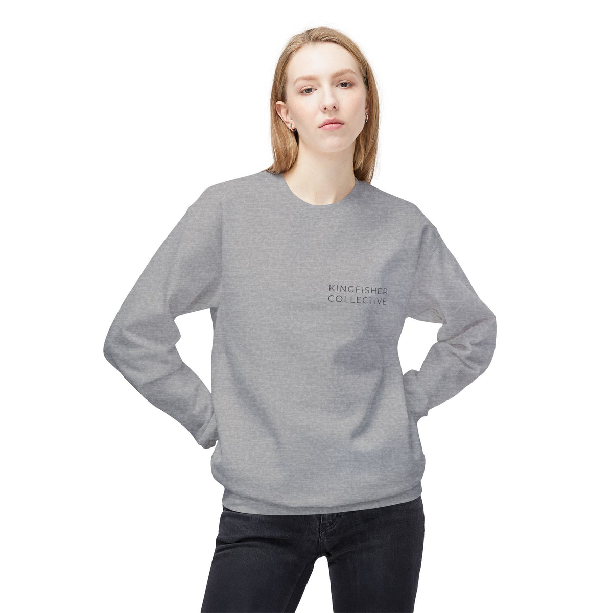 Kingfisher Collective Crewneck Sweatshirt — Vintage Pike Fish Graphic