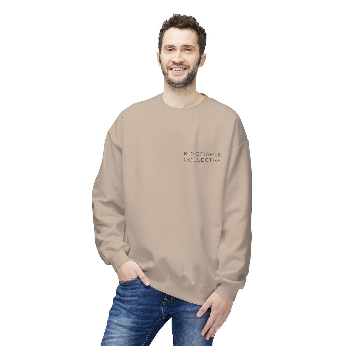 Kingfisher Collective Crewneck Sweatshirt — Vintage Pike Fish Graphic
