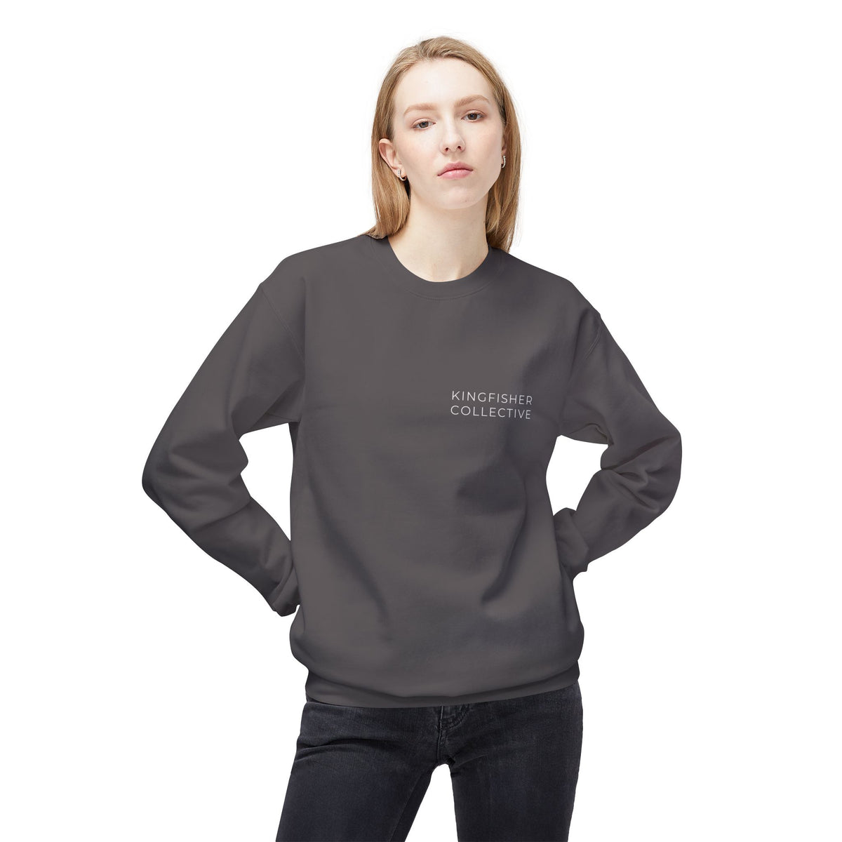 Kingfisher Collective Crewneck Sweatshirt — Vintage Pike Fish Graphic